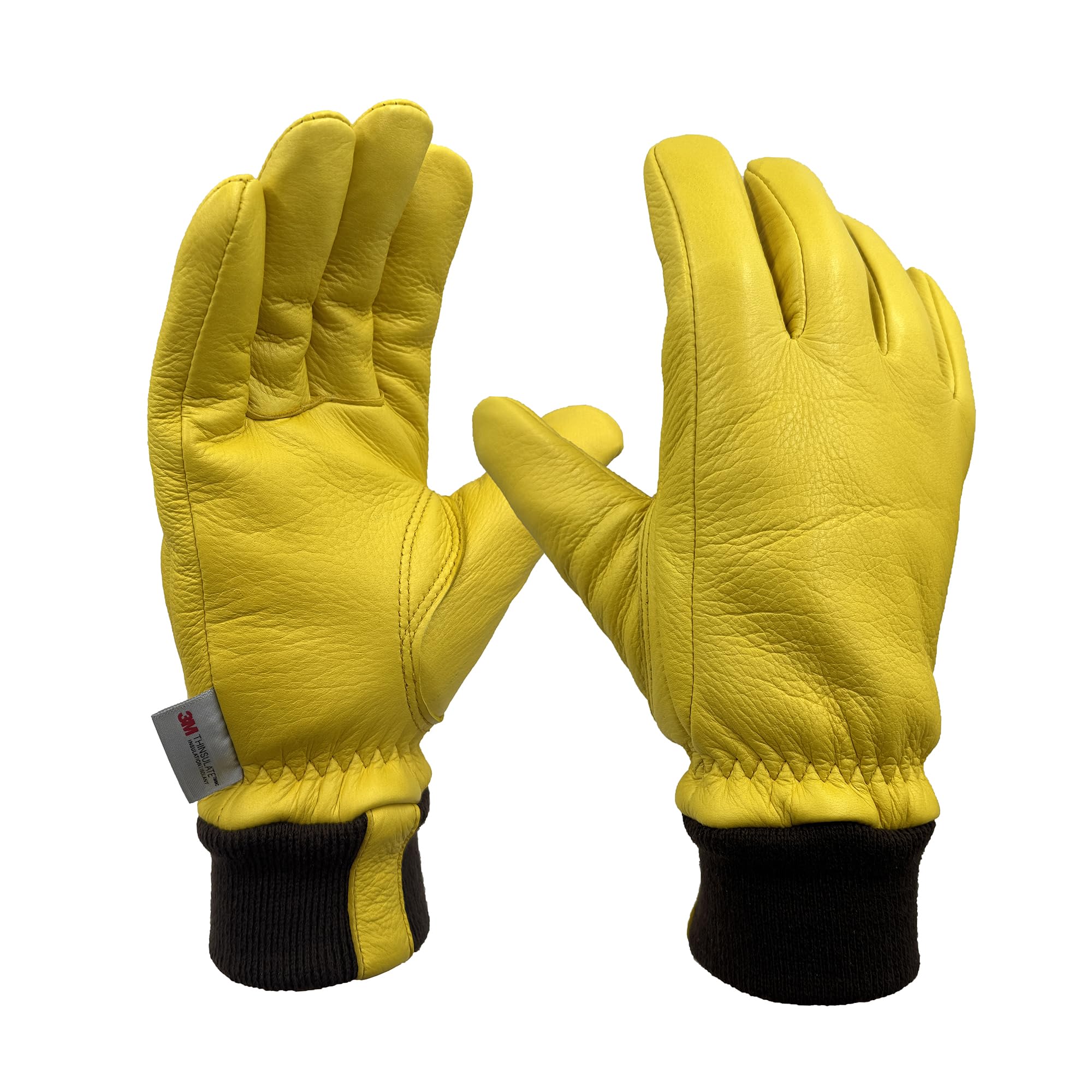 Skydeer premium full deerskin gloves close-up texture showing softness and flexibility.