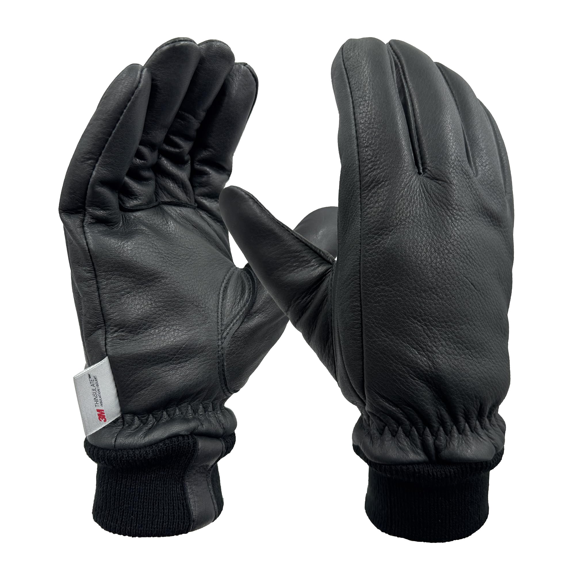 SKYDEER premium full-deerskin gloves closeup showing supple leather and flexible movement