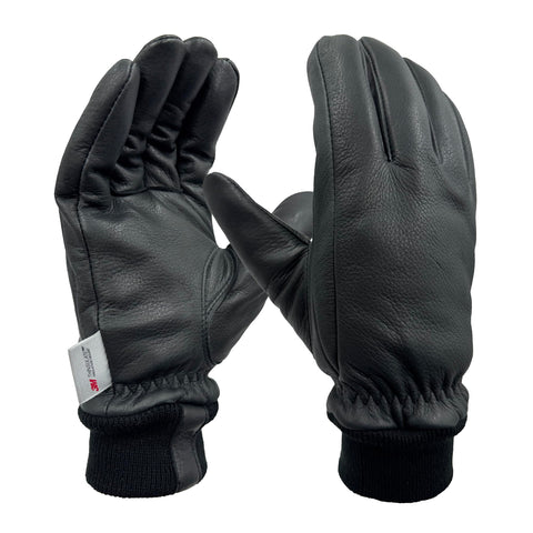 SKYDEER premium full-deerskin gloves closeup showing supple leather and flexible movement