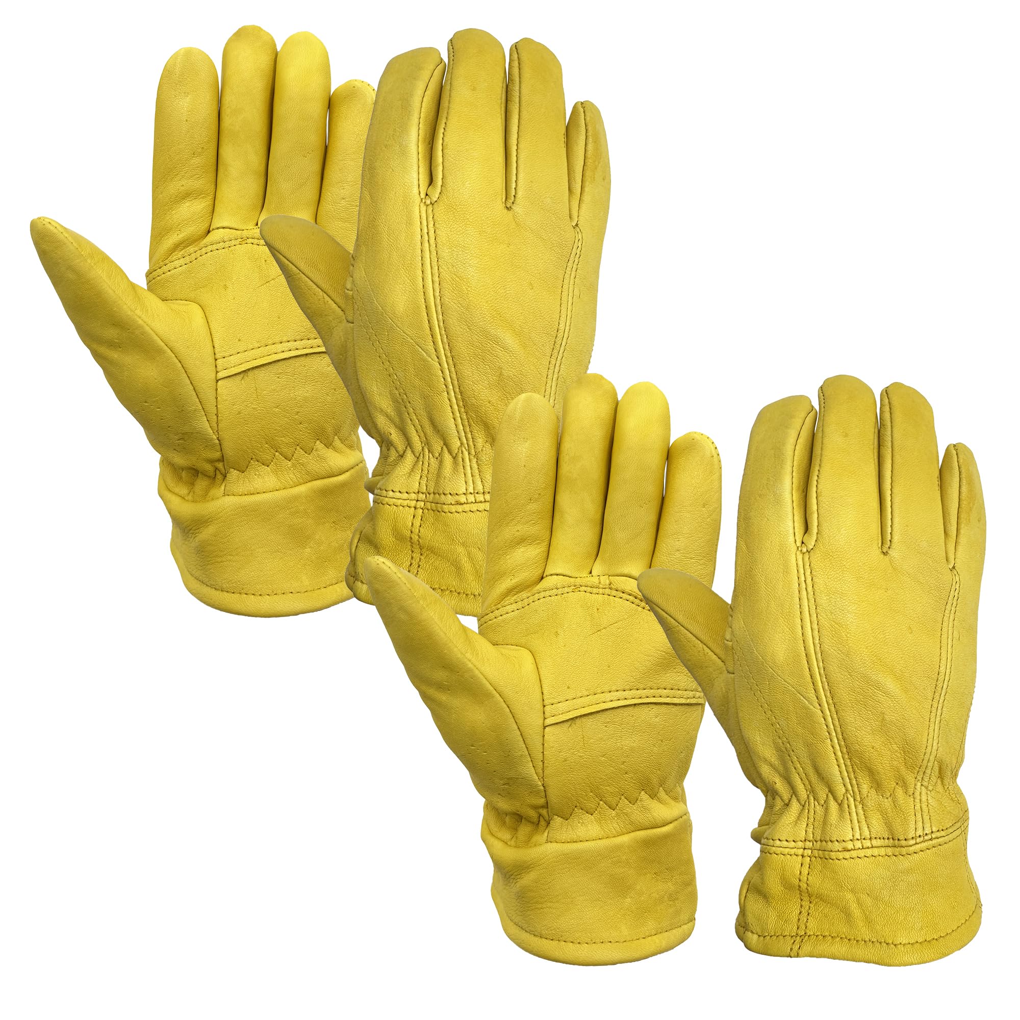 Skydeer premium wild elkskin gloves front view showing durable grip for heavy tasks.