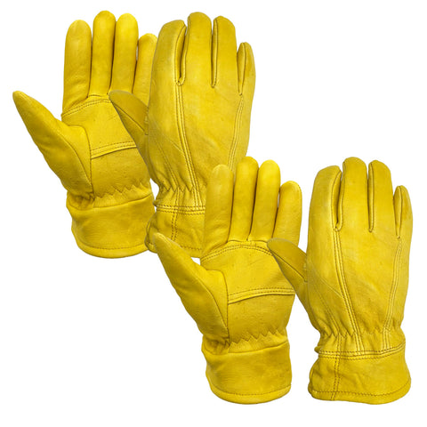 Skydeer premium wild elkskin gloves front view showing durable grip for heavy tasks.