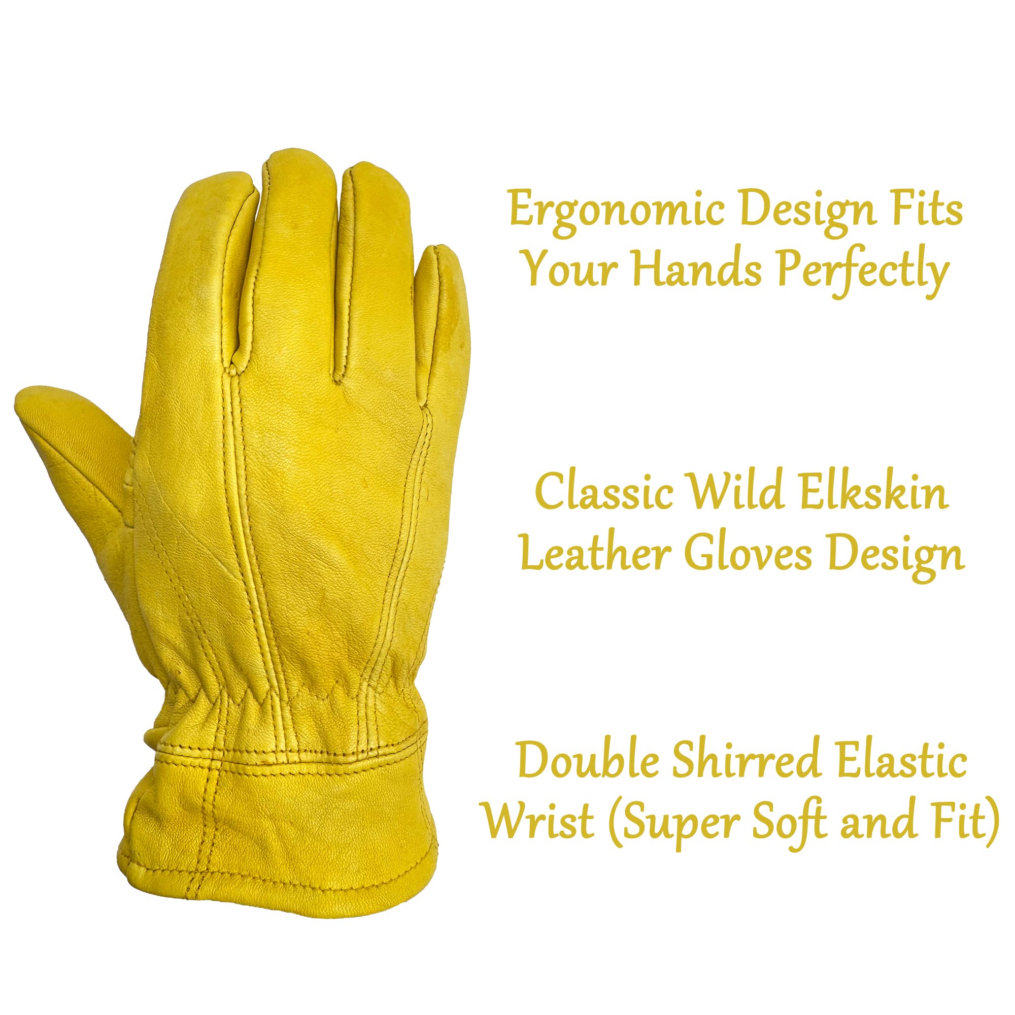 Skydeer premium wild elkskin gloves wearer performing lifting and gripping tasks.