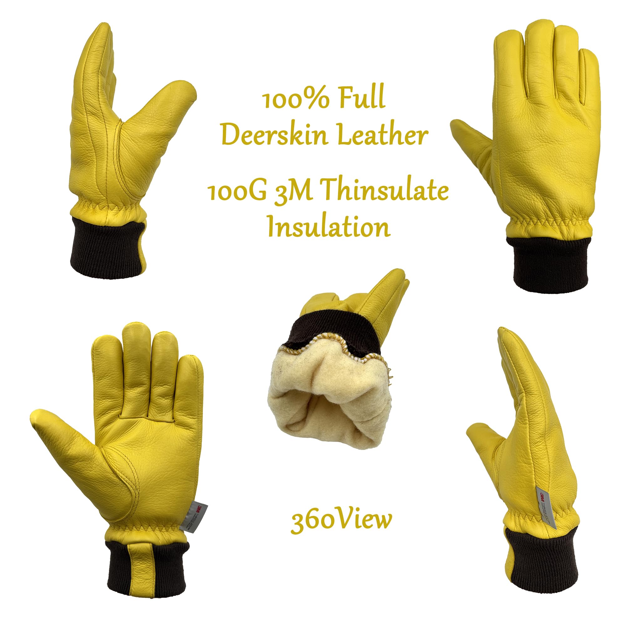 Insulated with 100g 3M Thinsulate for warmth in freezing conditions.