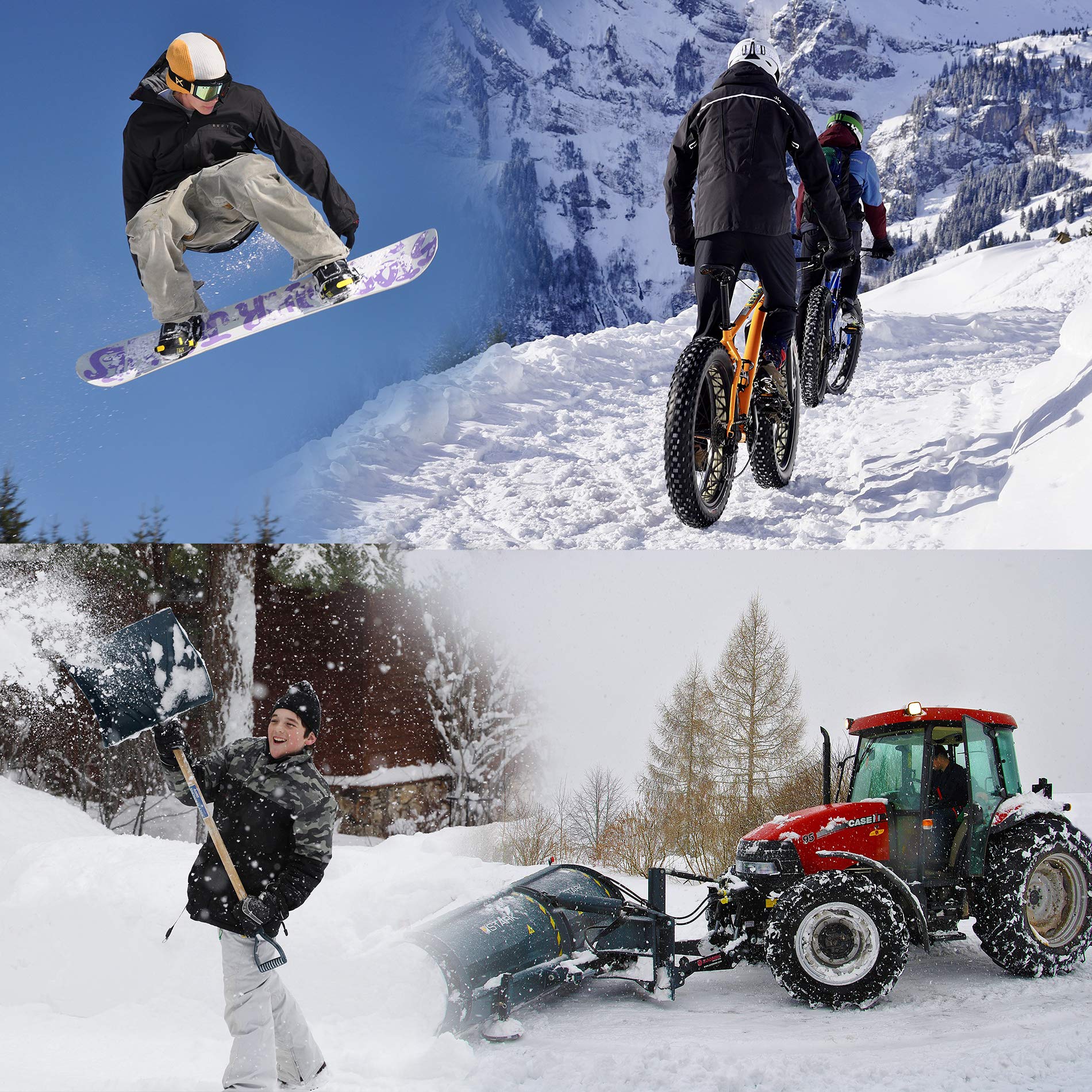 SKYDEER black winter gloves for driving and outdoor tasks with ambidextrous fit