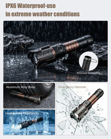 SKYFIRE durable aluminum body that withstands drops up to 1.2 meters.