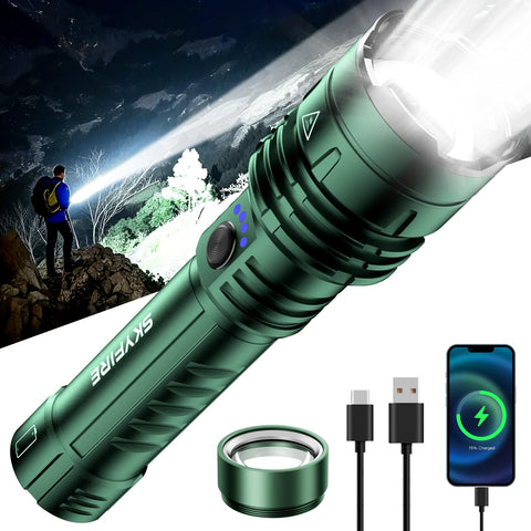 SKYFIRE 1376 with ignition lens ignites tinder quickly for camping.