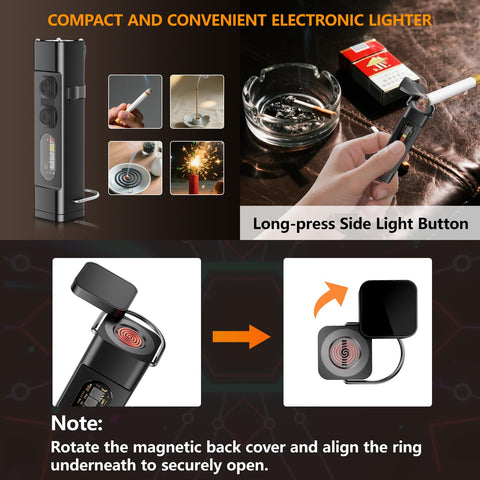 SKYFIRE flashlight with durable aluminum body for everyday carry.