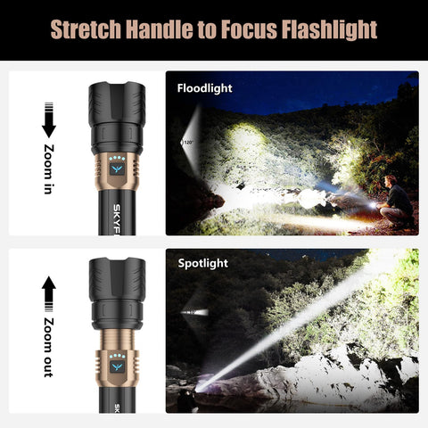 SKYFIRE yellow lens for high-contrast signaling.