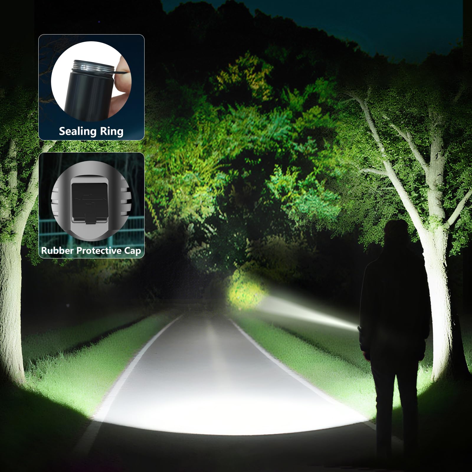 SkyFIRE durable aluminum body emphasizes drop resistance and weatherproof design.
