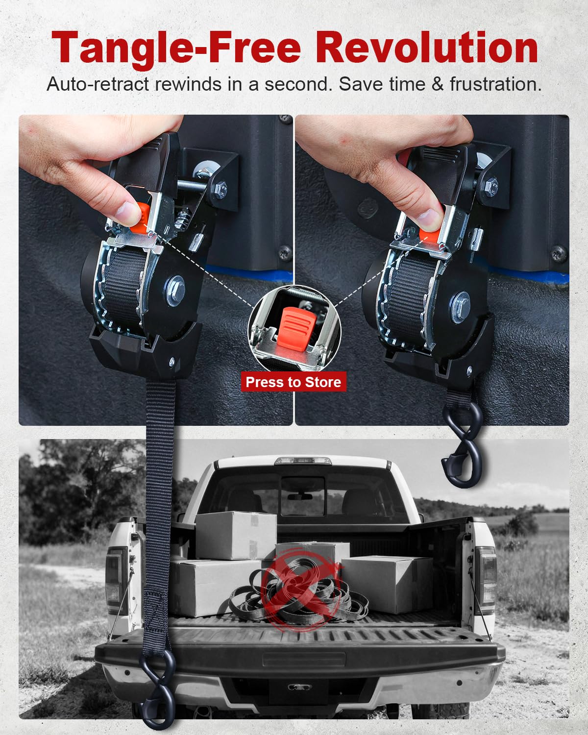 Soft loop accessories adapt to motorcycles and ATVs with secure holds