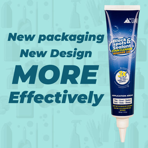 SKYLAR LIFE Caulk Whitener brightens silicone around tubs and showers