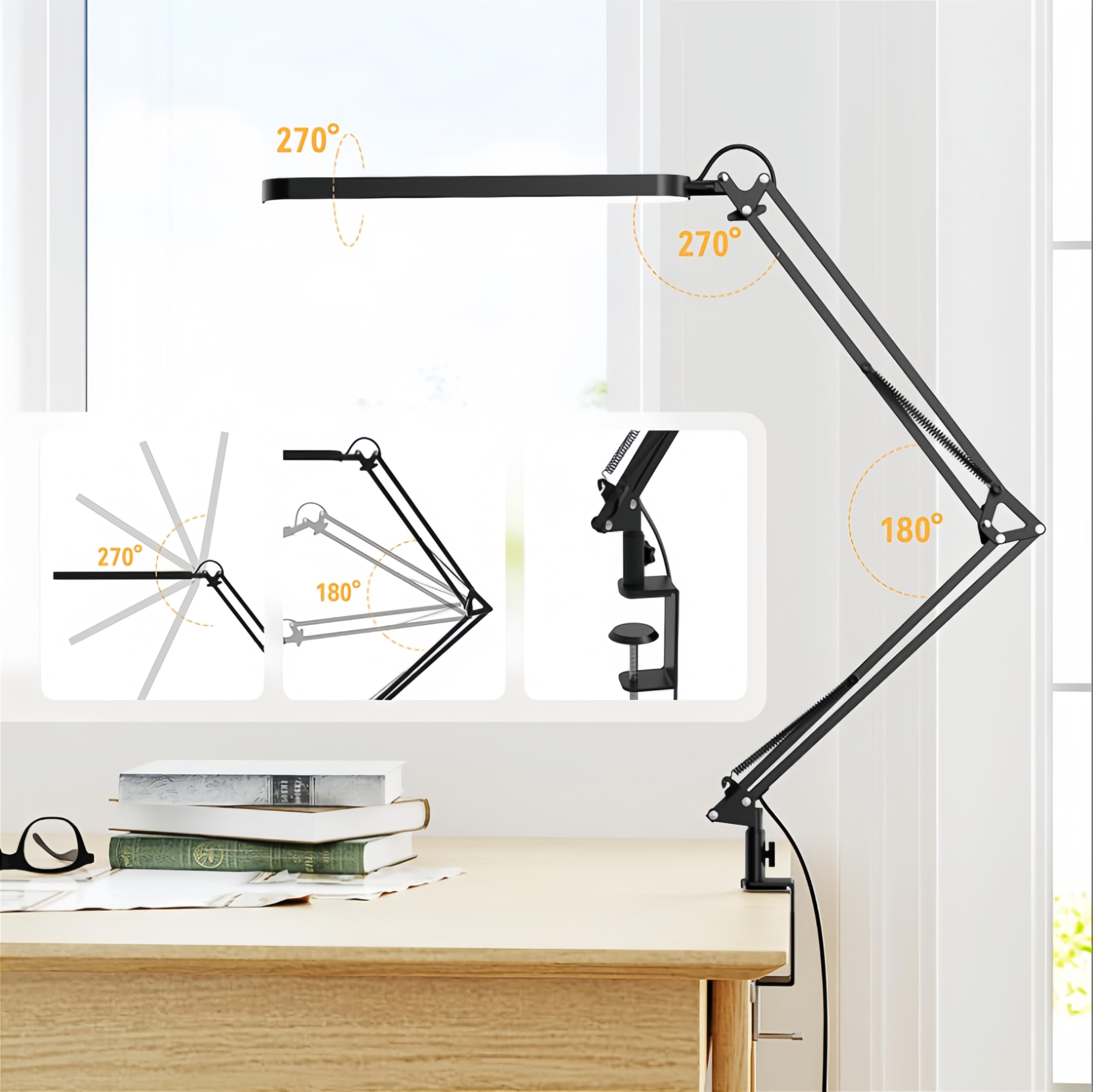 SKYLEO desk lamp with five color modes for work and study.