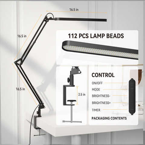 SKYLEO desk lamp rotatable head directs light exactly where needed.
