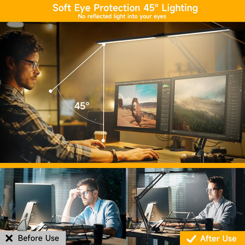 SKYLEO LED lamp delivers 2400LM brightness for large desks and tasks