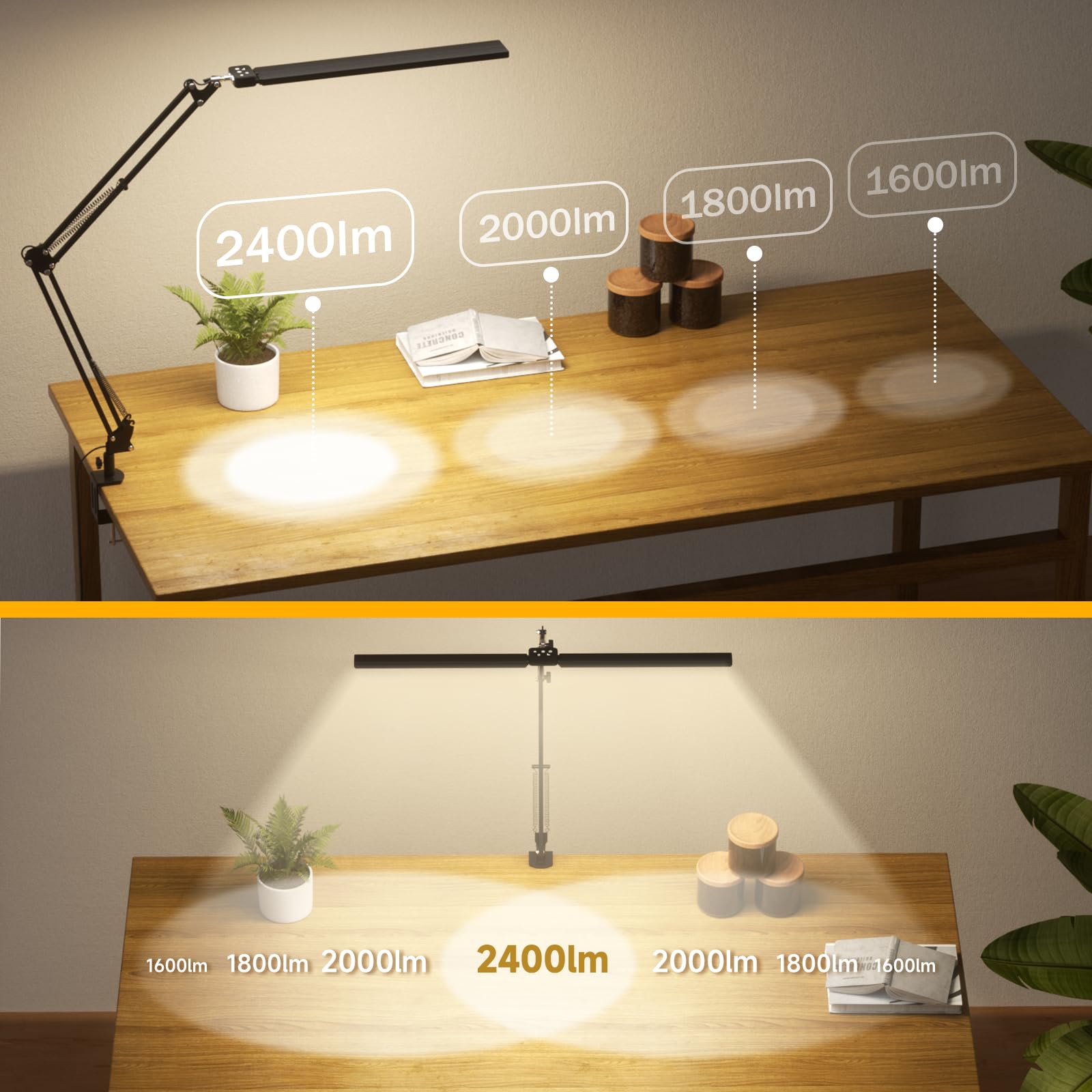 SKYLEO desk lamp with remote control for easy adjustments from across the room
