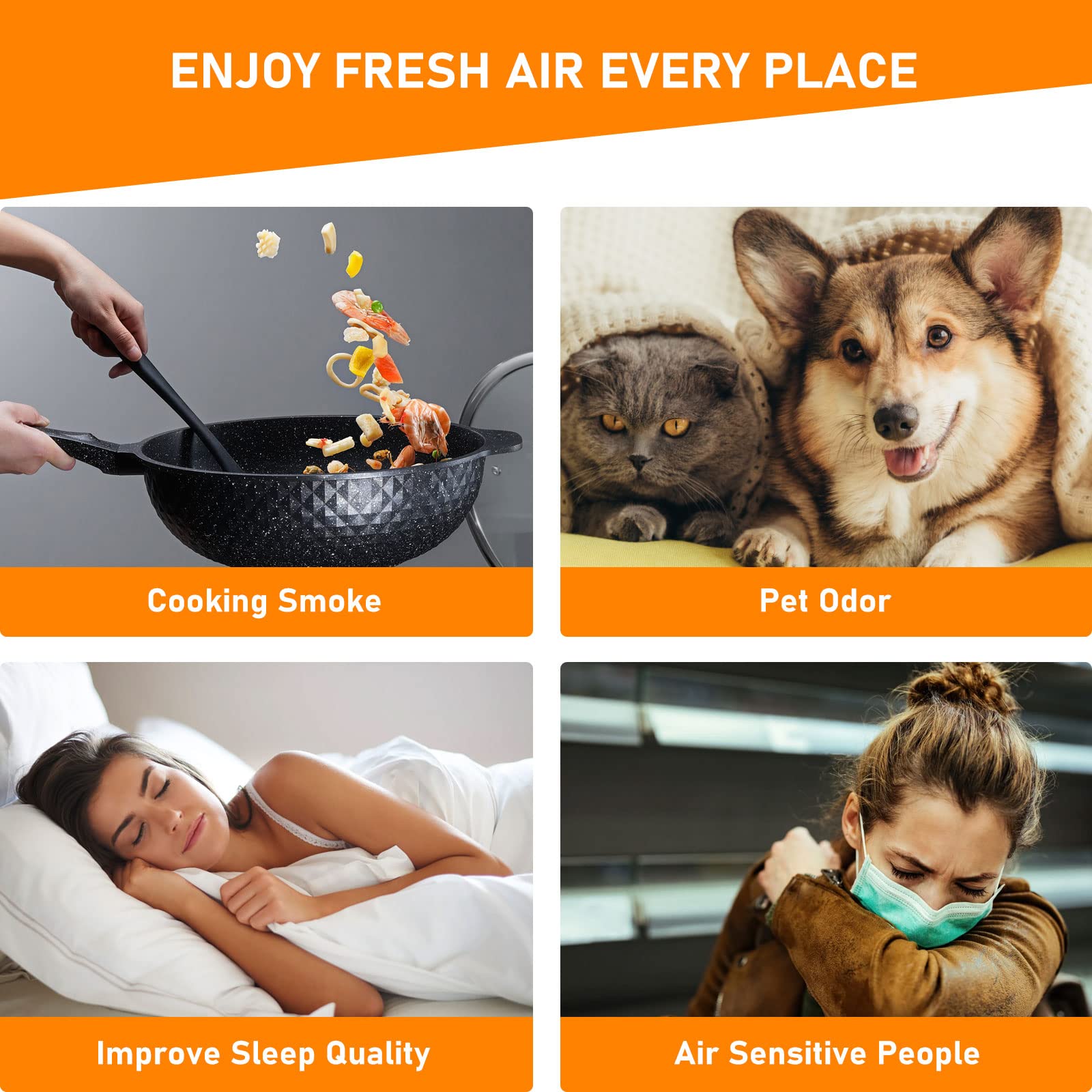 Skymechy 20x30x3 filter reduces dust and odors for a fresher living space.