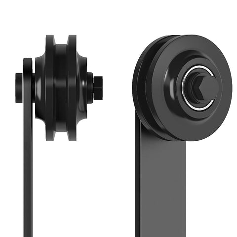 SKYSEN end caps black finish secure roller assembly.