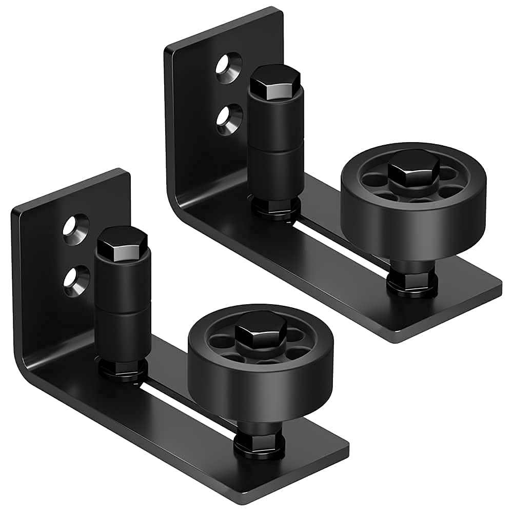 SKYSEN barn door floor guide wall mount roller for smooth, quiet movement.