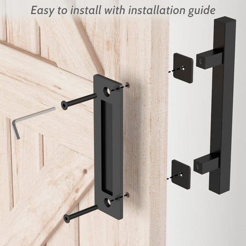 SKYSEN matte black finish on handle for durable corrosion resistance.