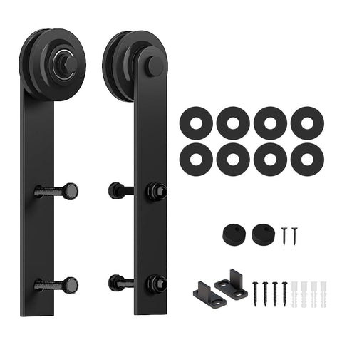 SKYSEN LK-I black roller for smooth barn door operation.