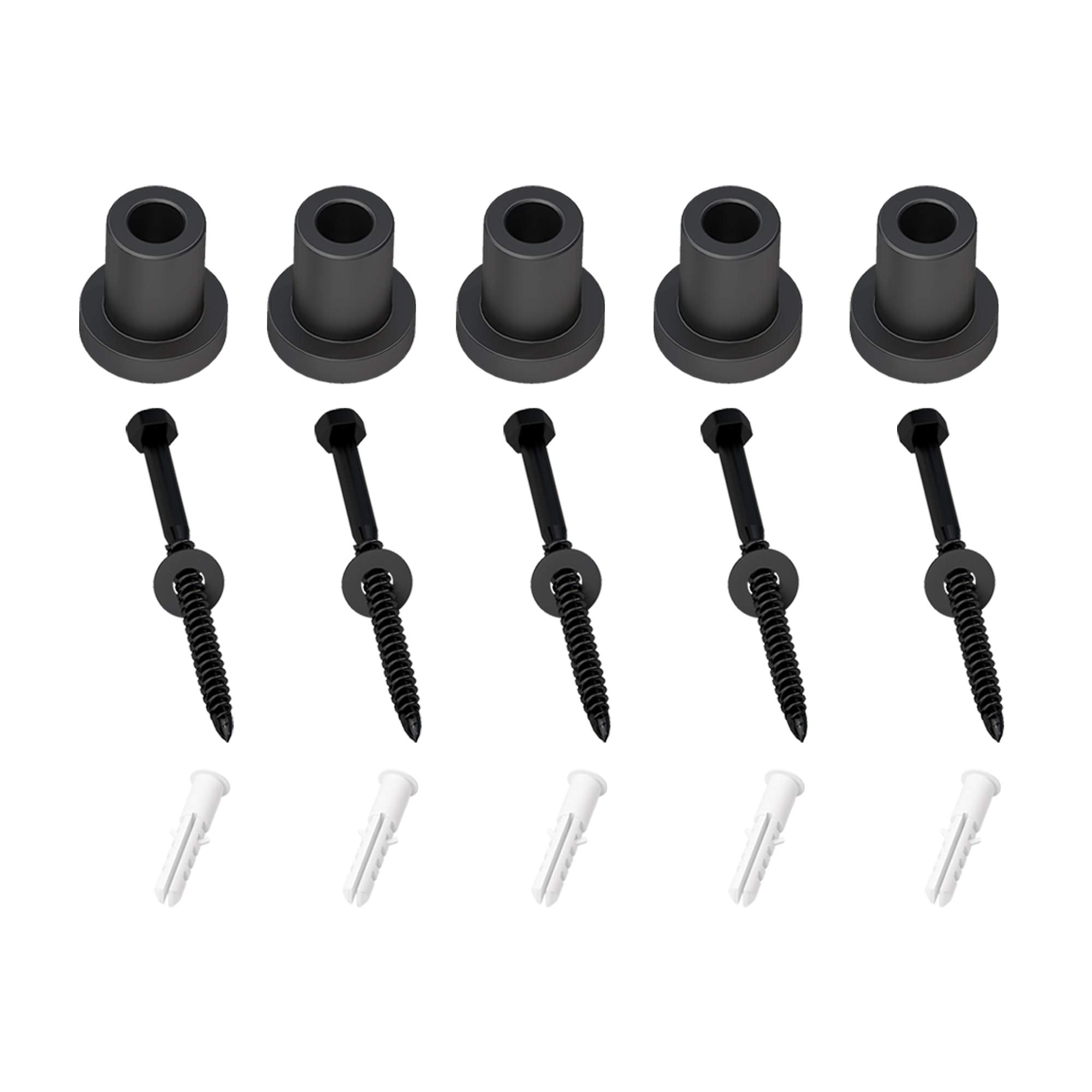 SKYSEN barn door spacer in black 1-5/16 inches for precise alignment and stability.