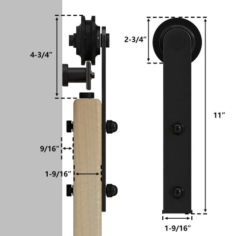 SKYSEN spacers enable thin-door installation for stability.