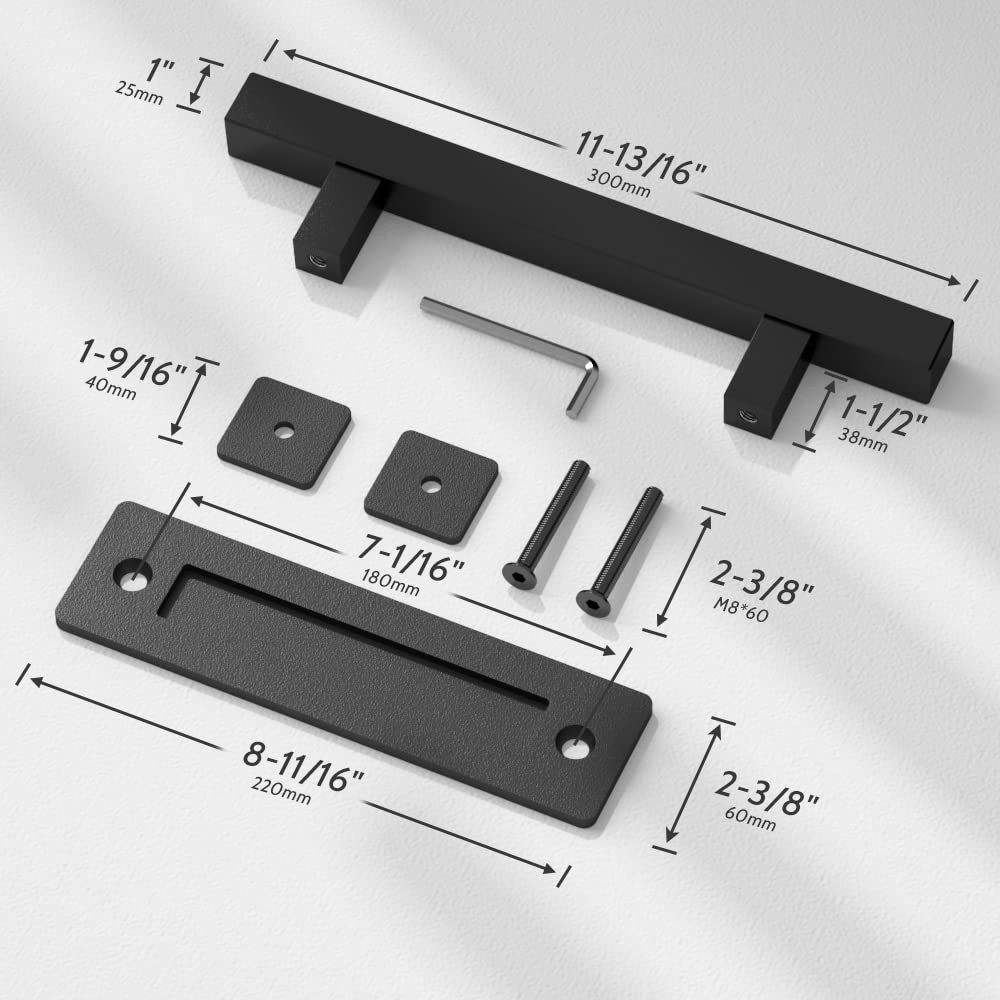 SKYSEN bolts and pads included for secure mounting on doors.