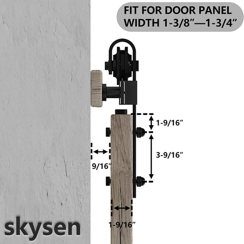 SKYSEN J-shape hangers offer durable support for long-lasting doors