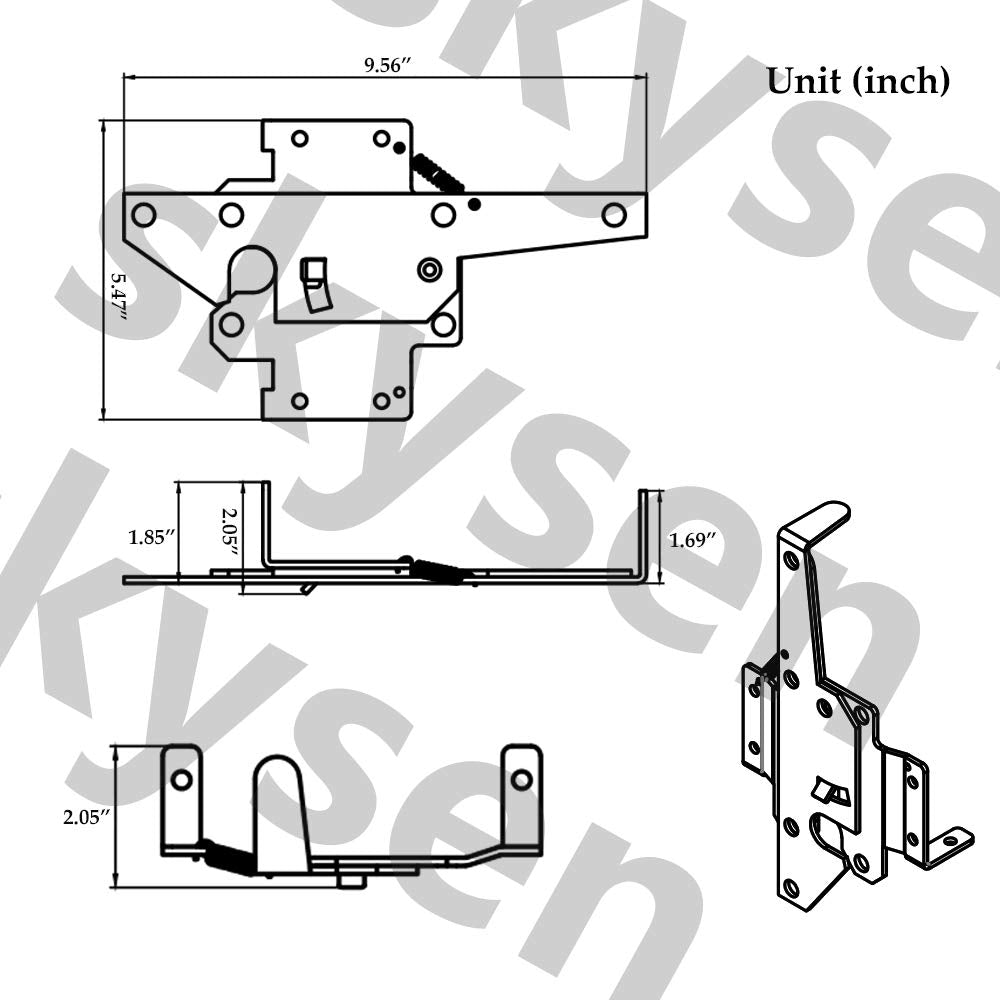 Durable stainless steel latch resisting weather and rust for gates