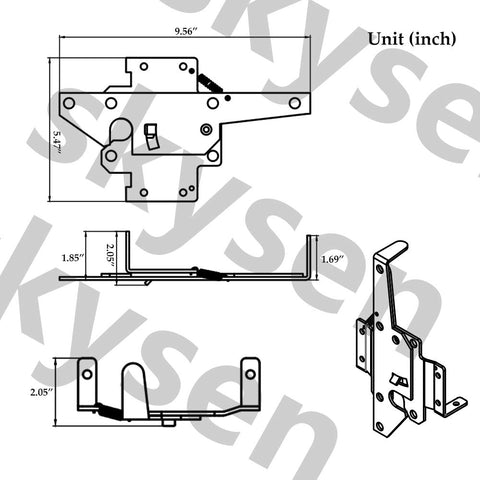 Durable stainless steel latch resisting weather and rust for gates