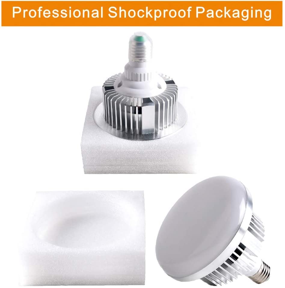 Skytex bulbs work with softboxes to create even, diffuse studio lighting.