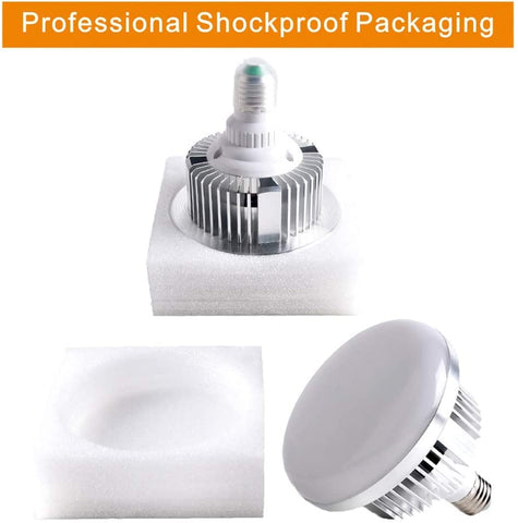 Skytex bulbs work with softboxes to create even, diffuse studio lighting.