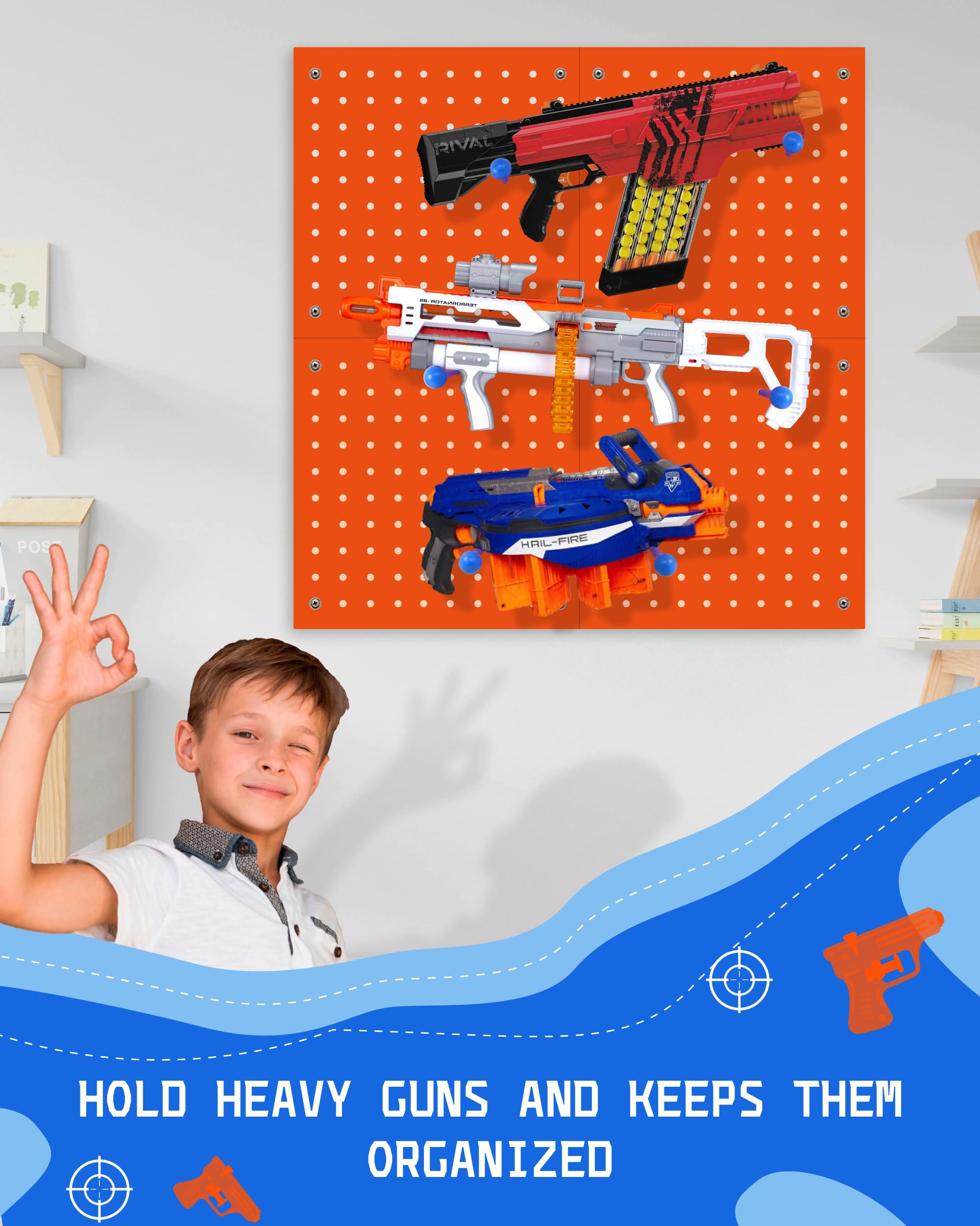 4-in-1 design lets you customize layout for small or large play spaces.