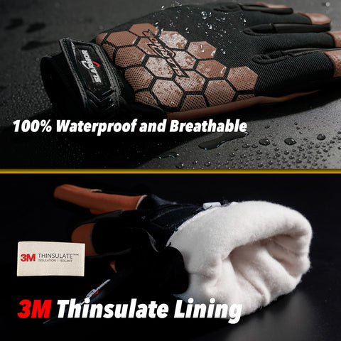 SLARMOR gloves feature cowhide palm for durability in heavy duty work.
