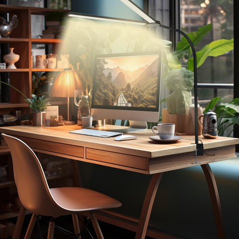 SLDRZN LED Desk Lamp timer function helps manage study sessions.