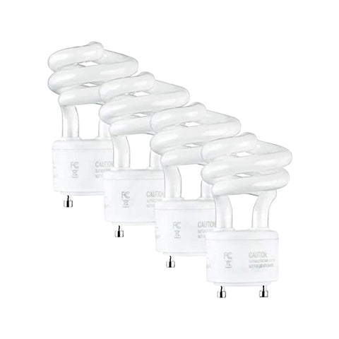 SLEEKLIGHTING 13W GU24 pack front view highlighting energy-efficient CFL bulbs for home use.