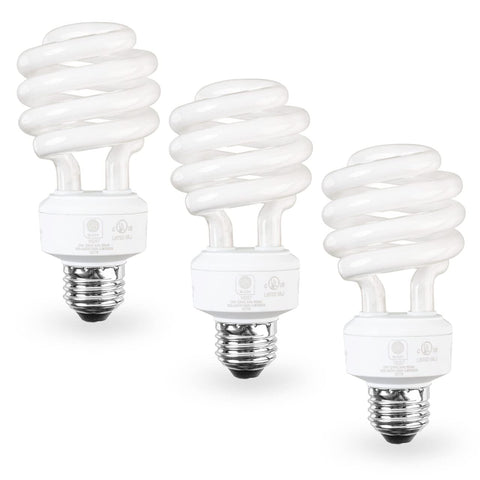 SLEEKLIGHTING 23W CFL bulb with E26 base in a 3-pack for efficient daylight illumination