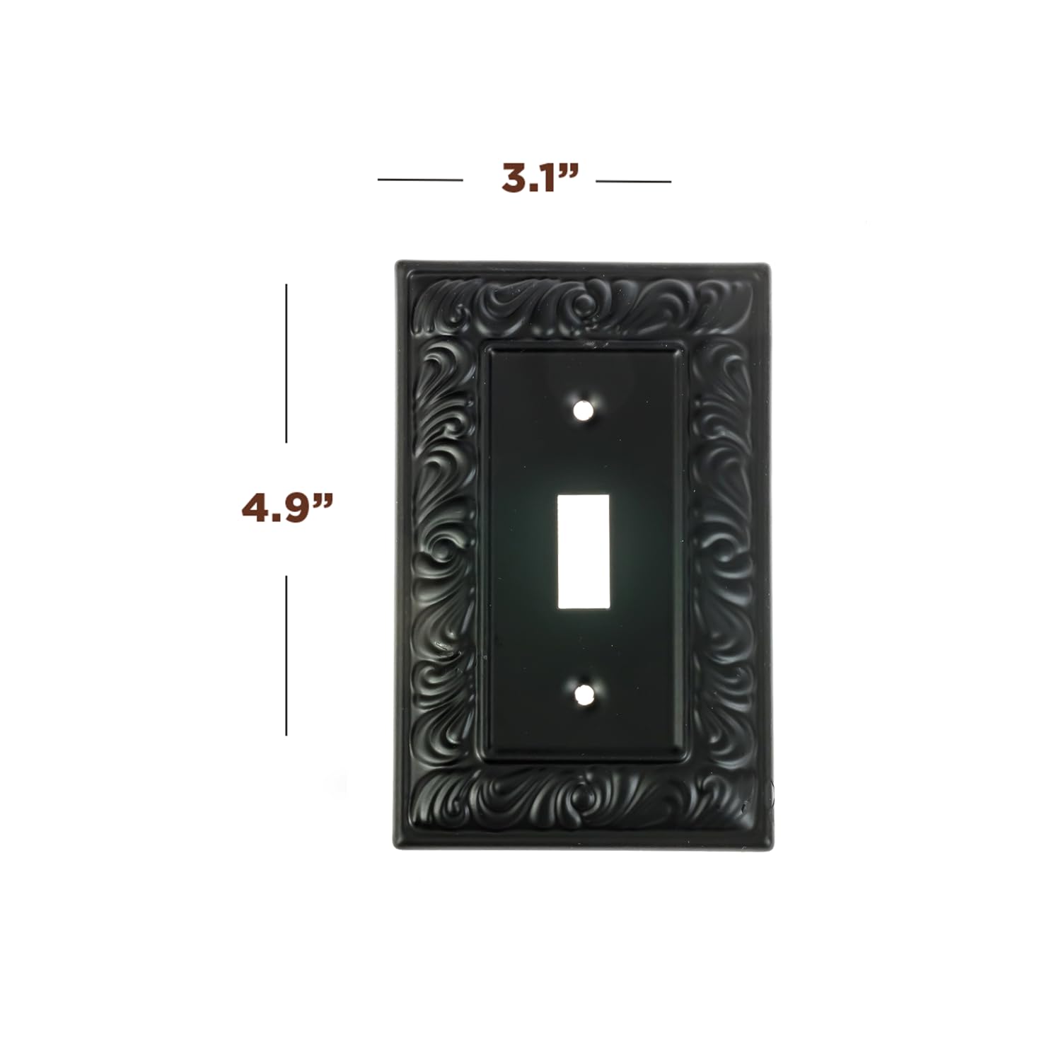 SLEEKLIGHTING 2-pack wall plate with screws; quick upgrade for a cleaner, modern look.