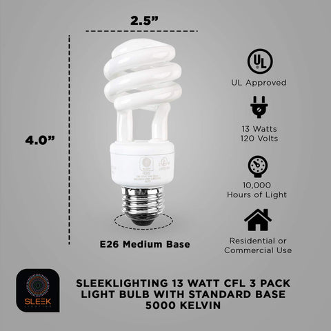 SLEEKLIGHTING 800-lumen daylight bulb for crisp, natural illumination.
