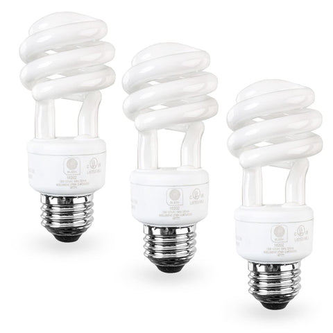 SLEEKLIGHTING 13W CFL bulb with E26 base emits bright 5000K daylight.