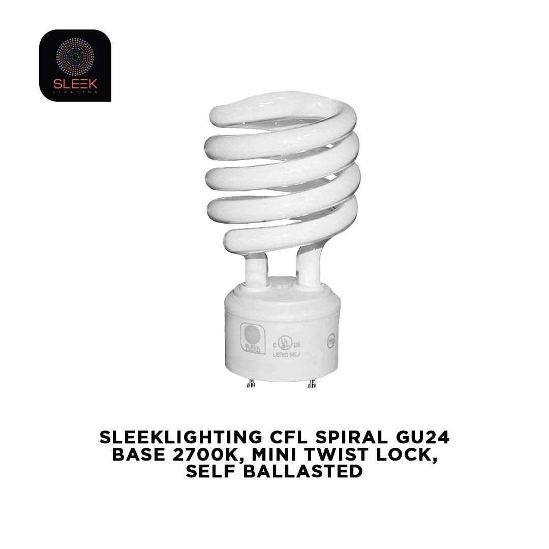 Warm ambient light from SLEEKLIGHTING GU24 bulbs in a living room.