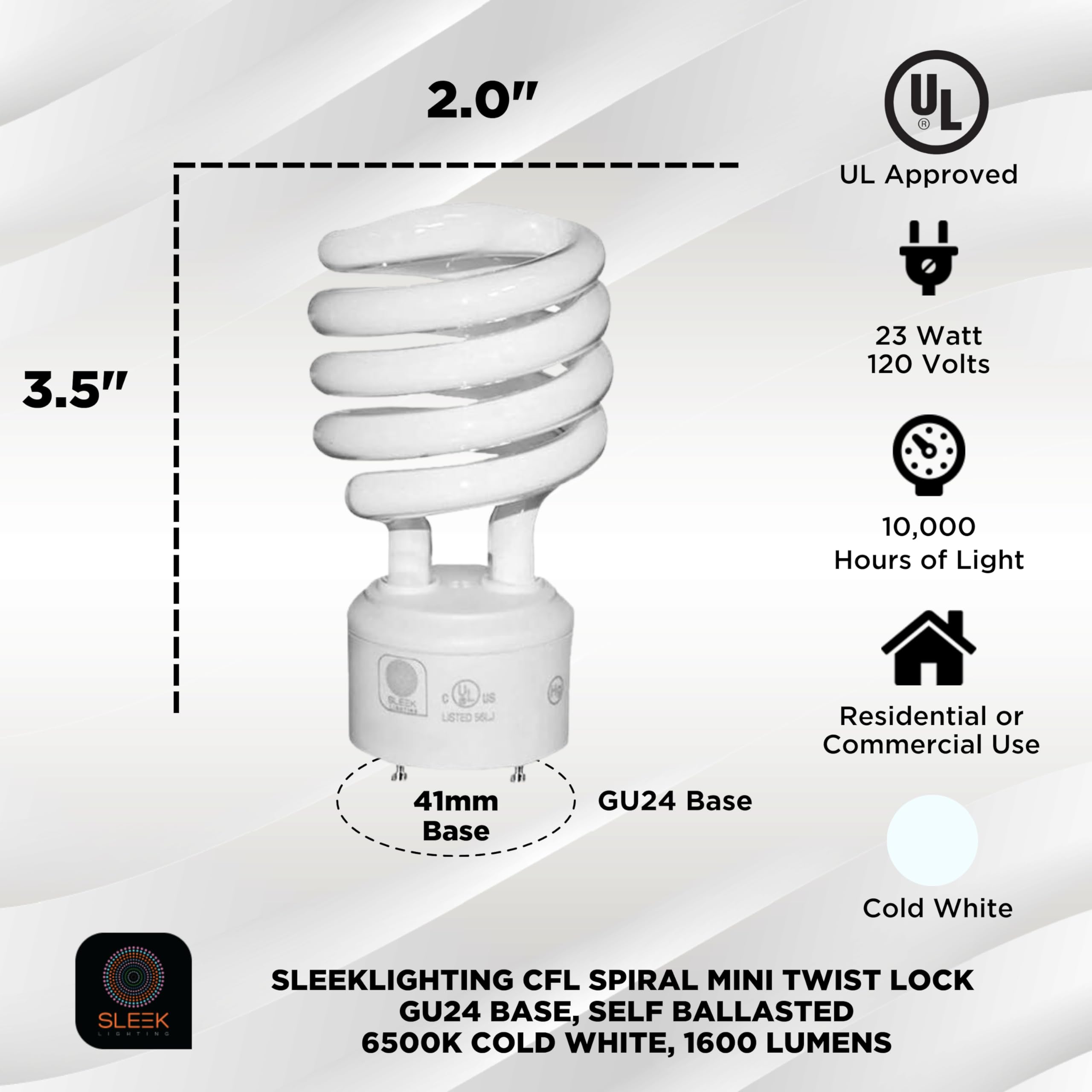 Four-pack of GU24 CFL bulbs highlights energy-efficient lighting for home