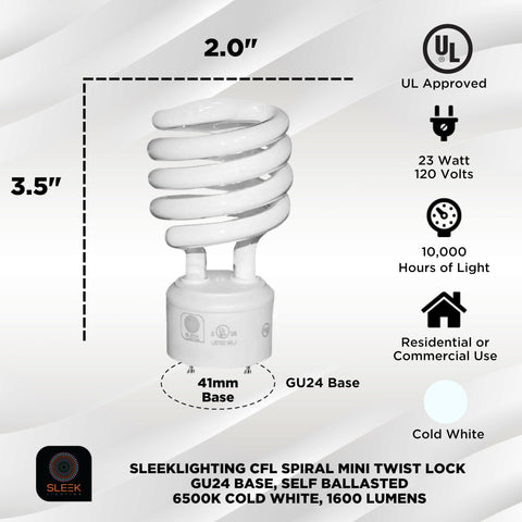 Four-pack of GU24 CFL bulbs highlights energy-efficient lighting for home
