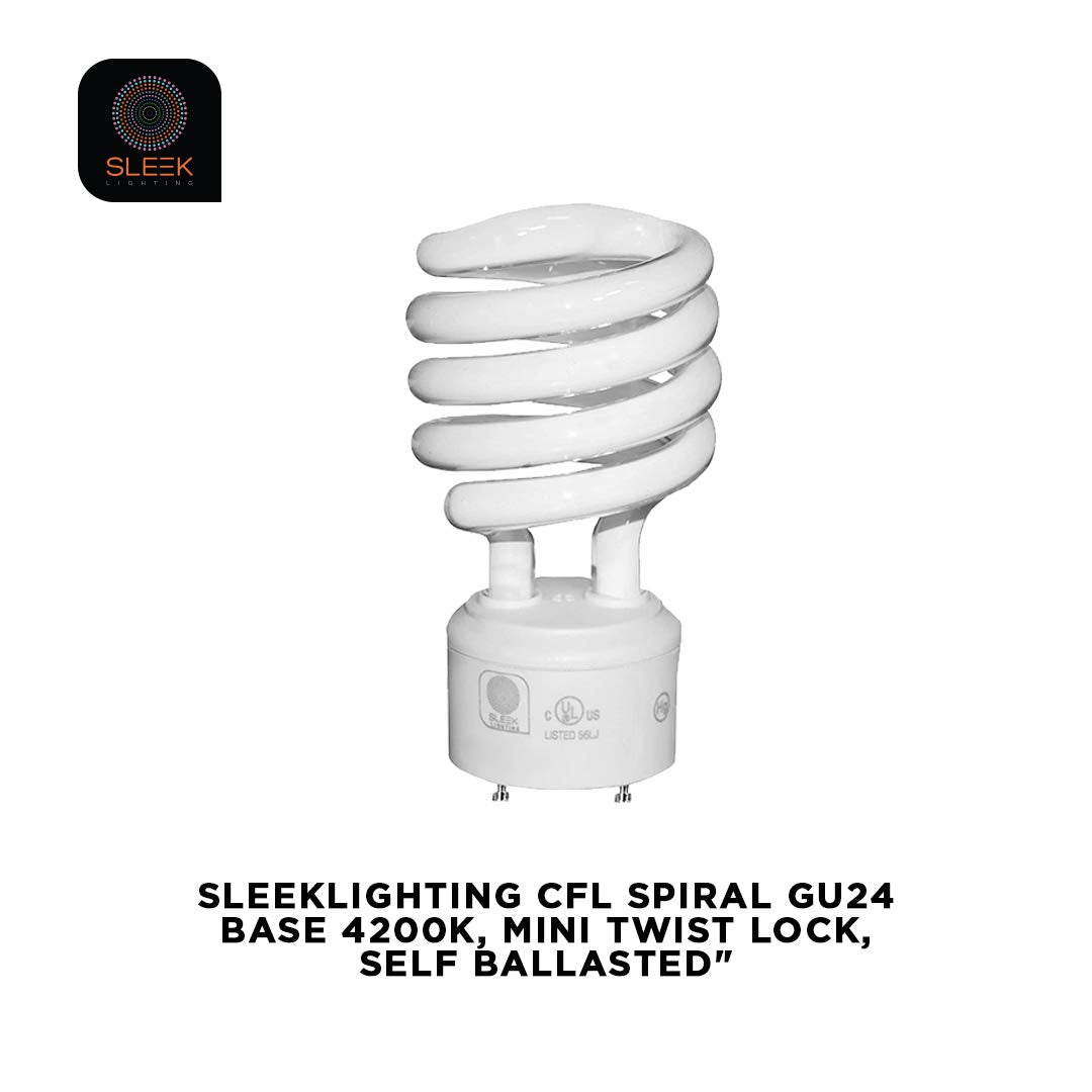 SLEEKLIGHTING self-ballasted CFL spiral bulb close-up for reliable lighting.