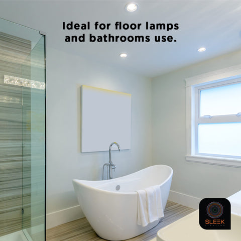 UL-approved SLEEKLIGHTING CFL bulbs for safe household use