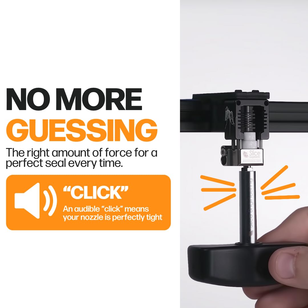 Slice Engineering Vanadium nozzles fit natively for quick swaps.