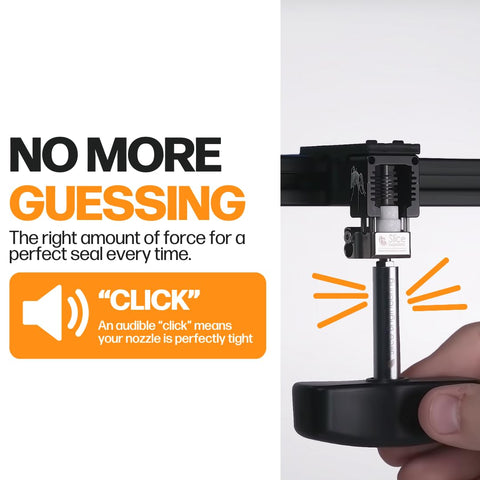 Slice Engineering Vanadium nozzles fit natively for quick swaps.