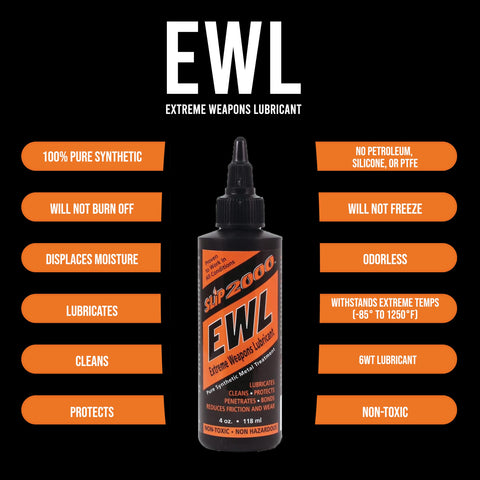 Slip2000 EWL CLP carbon remover action on metal surfaces.