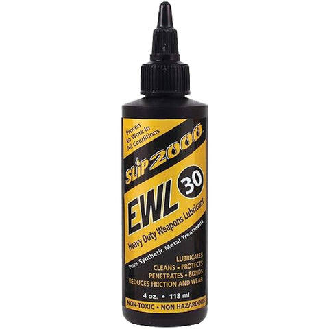 Slip2000 EWL30 bottle close-up showing thick lubrication for high-heat use.