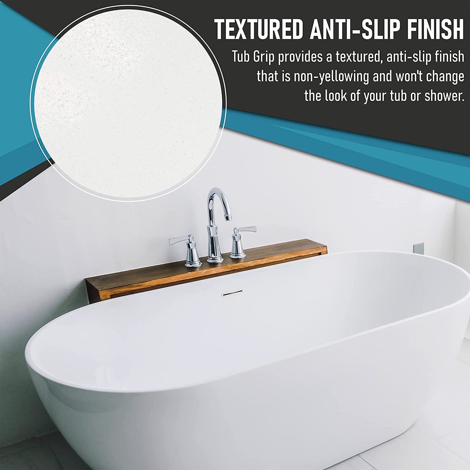 SlipDoctors Tub Grip porcelain tubs require etching for best adhesion.